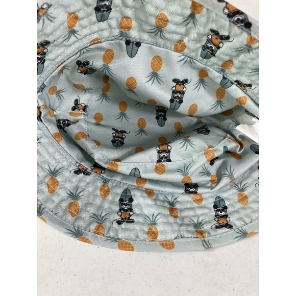 Disney Junior Mickey Reversible Bucket Hat OSFM Kids Summer Cap Green Boys Girls - Picture 7 of 11